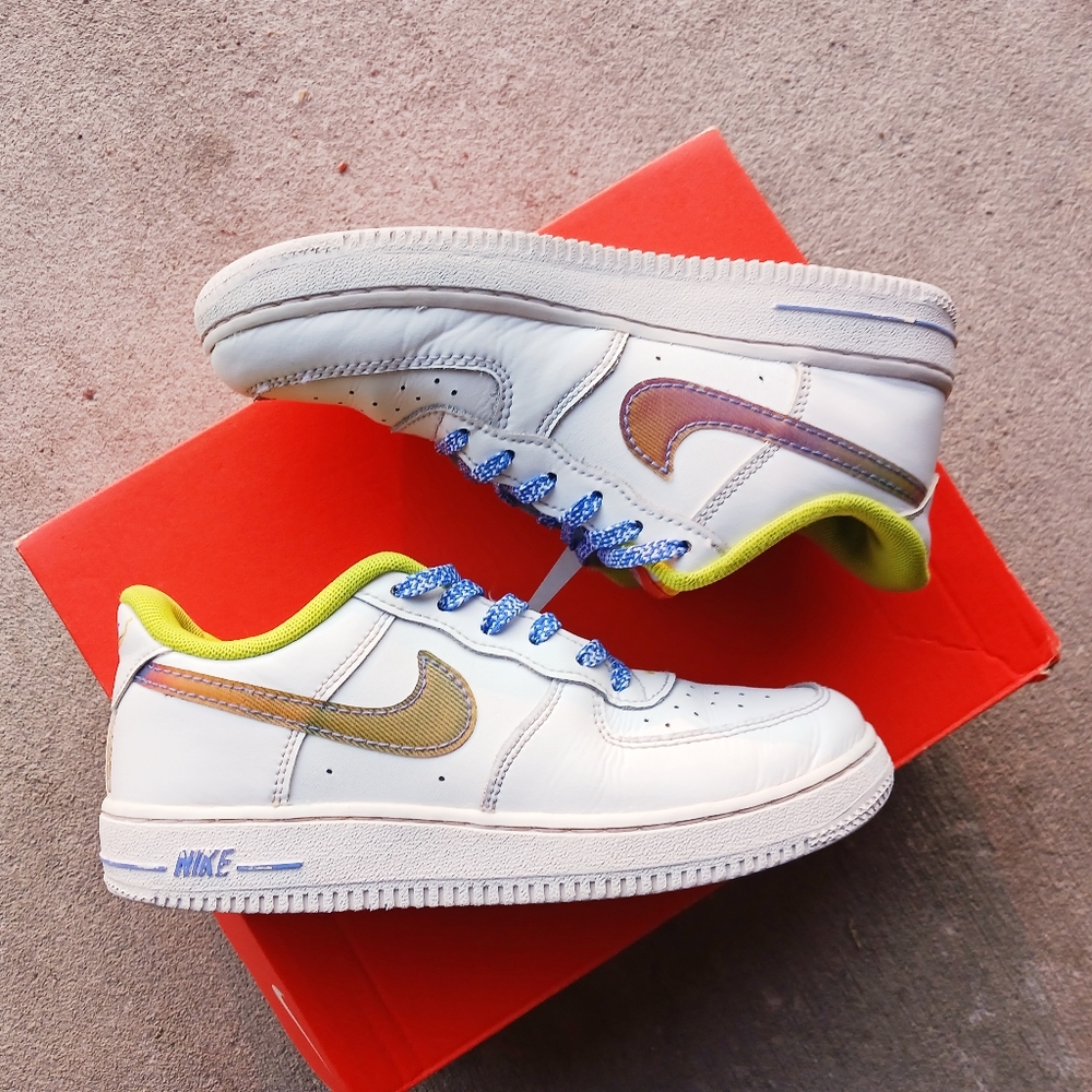 Nike Air Force 1 Low LV8 'Phygital' White Kid's 2Y